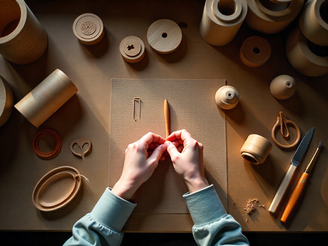 Artisan crafting handmade items at Artisticeoshopon workshop